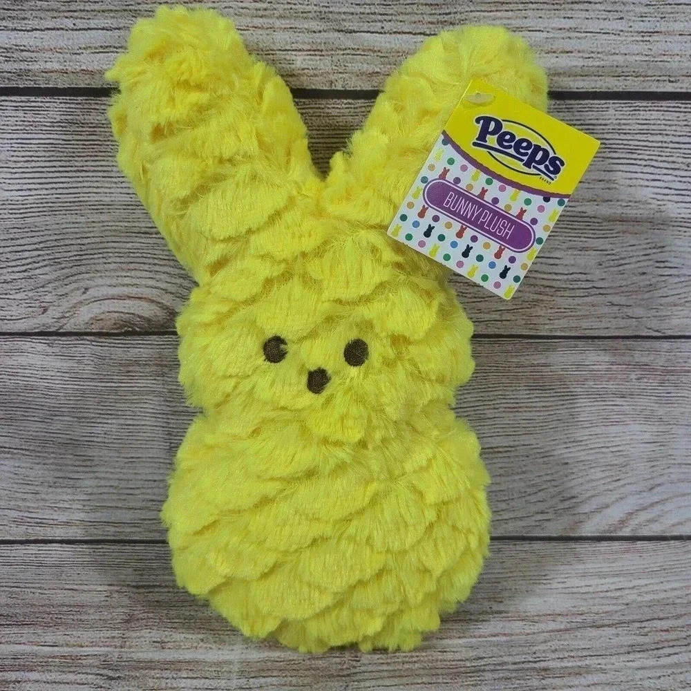 DanDee Just Born Plush Peep Bunny Stuffed Animal Yellow 10" New With Tags